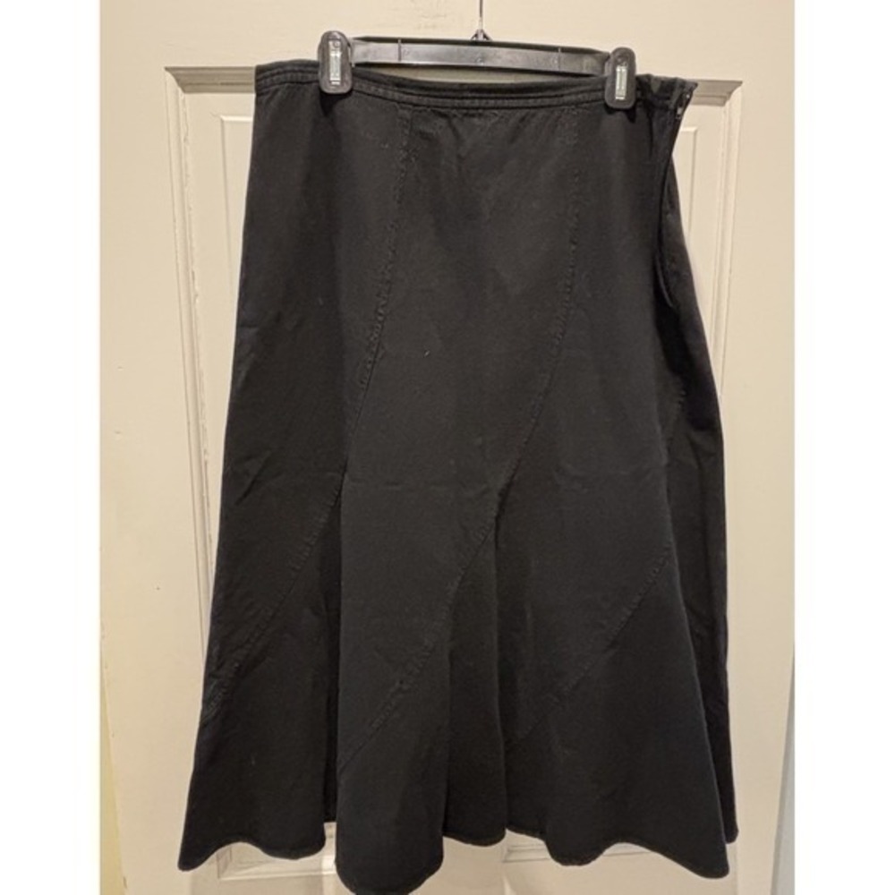 Vintage Lauren Ralph‎ Lauren Long Black Skirt Size 12